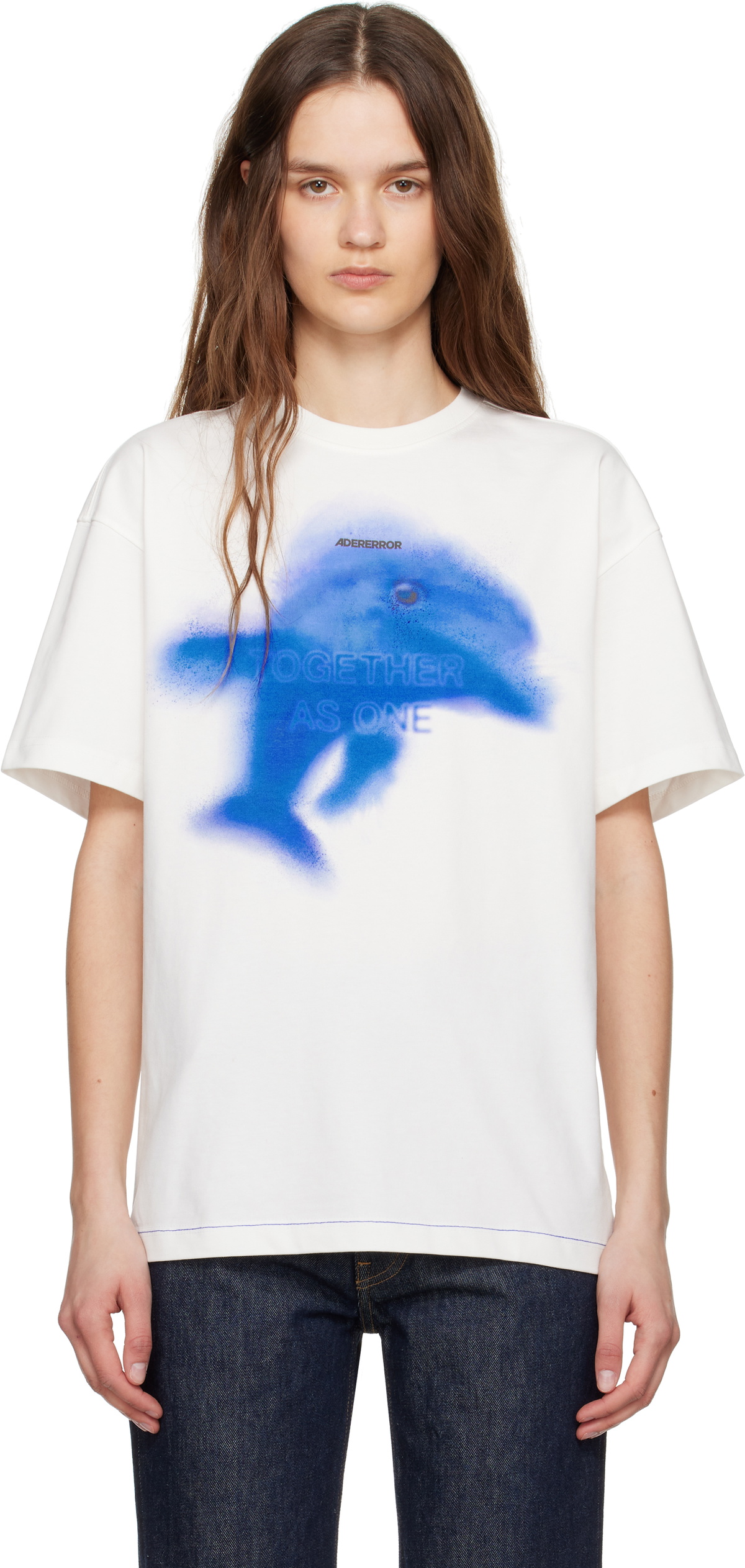 ★送料・関税込★ADERERROR★Sig; TRS Tag T-Shirt 02 Off White ☆送料・関税込☆ADERERROR☆Sig; TRS Tag T-Shirt 02 Off White