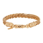 Emanuele Bicocchi Gold Flat Braided Bracelet