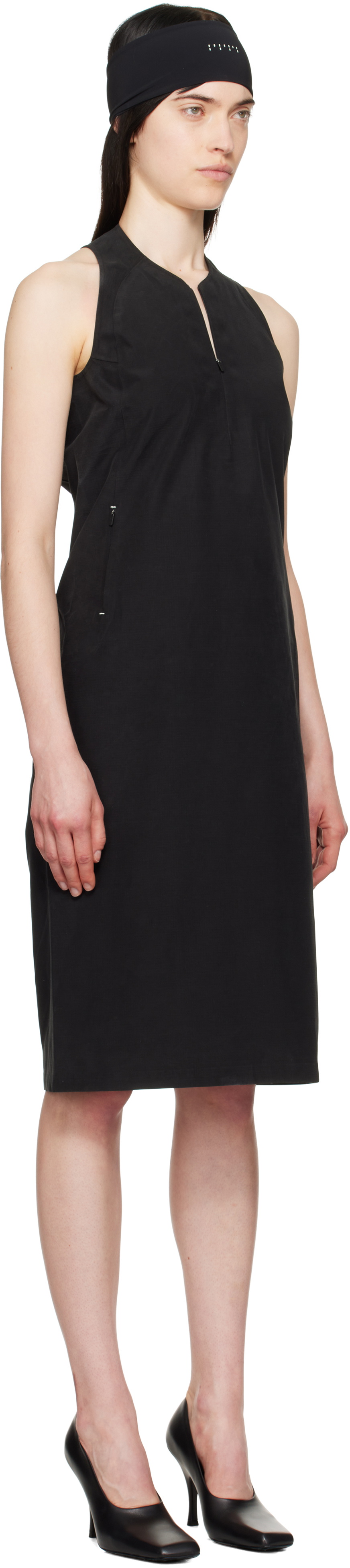 JOHANNA PARV Black Day Midi Dress