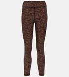 The Upside Biarritz animal-print mid-rise leggings