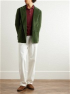 Rubinacci - DB6 Double-Breasted Cotton-Corduroy Suit Jacket - Green