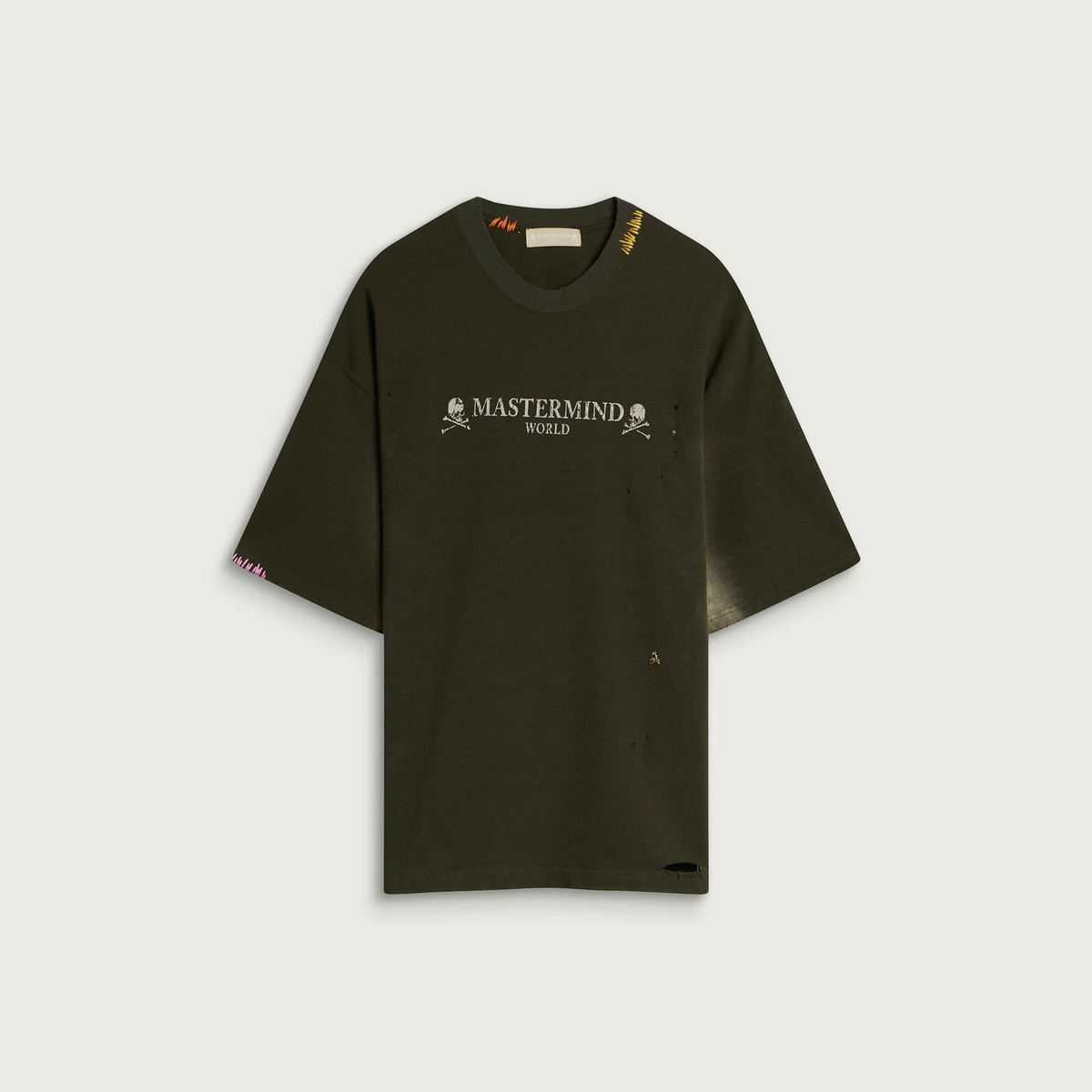 MASTERMIND WORLD Men's OG Vintage T-Shirt in Olive