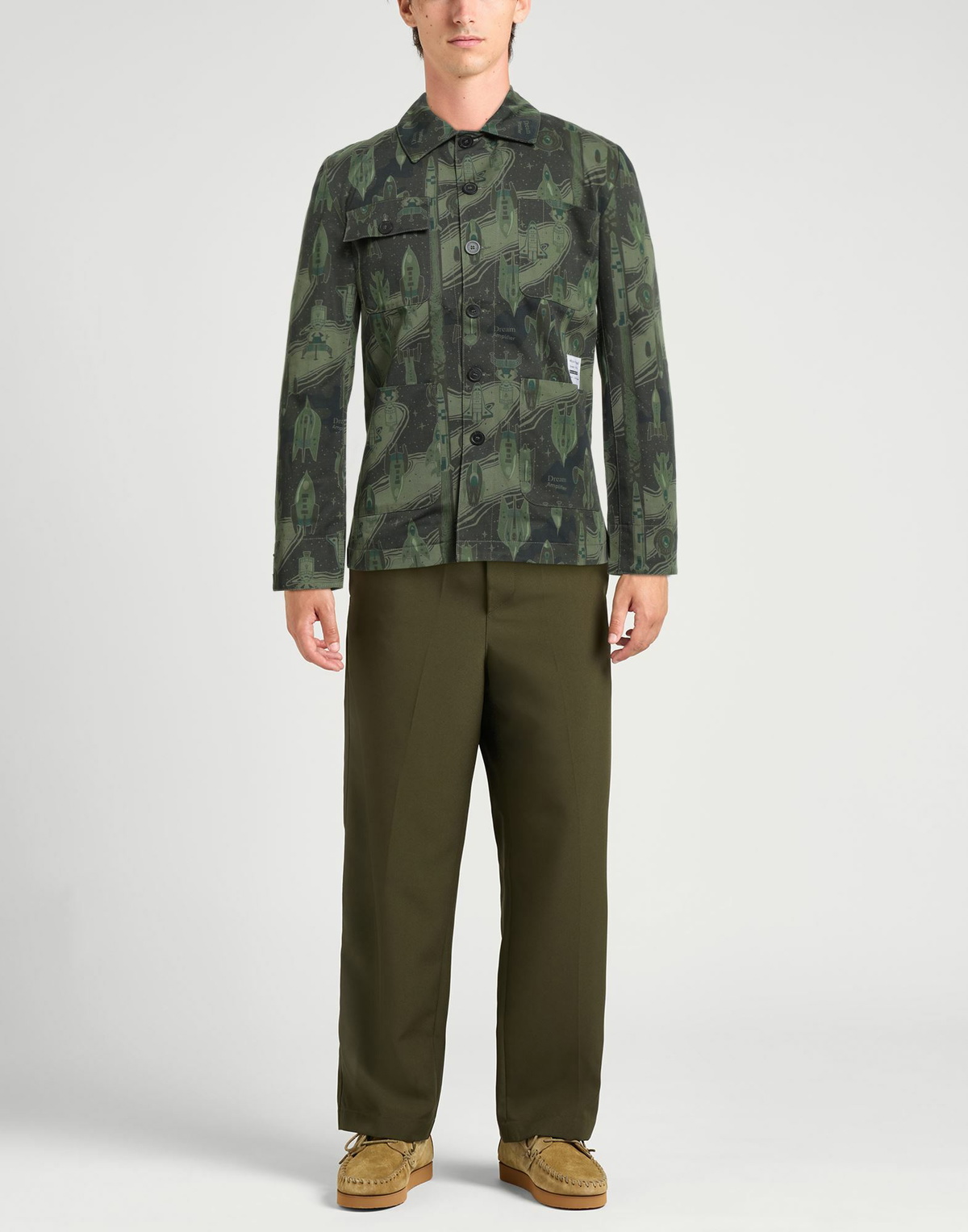 Maison Kitsuné Mens Shirt Dark in Green