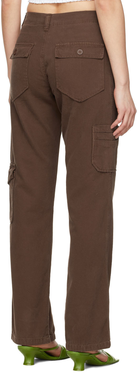 Danielle Guizio Brown Cotton Trousers