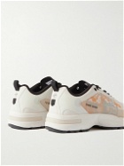 Stone Island - Grime Rubber-Trimmed Leather and Ripstop Sneakers - Neutrals