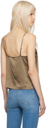 FRAME Brown V-Neck Camisole