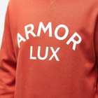 Armor-Lux Men's Organic Logo Crew Sweat in Auburn