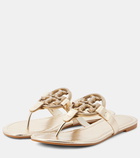 Tory Burch Miller embellished leather thong sandals