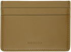 Jil Sander Khaki Embossed Card Holder