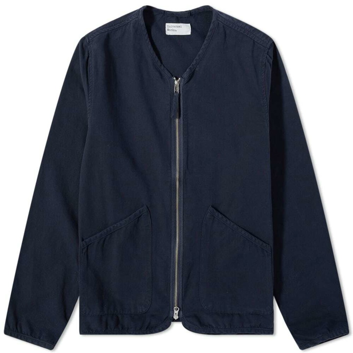 Photo: Universal Works Men's Canvas Military Liner Jacket in Navy