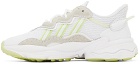 adidas Originals White & Green Ozweego Sneakers