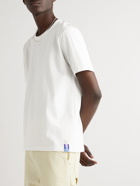 Folk - Damien Poulain Logo-Appliquéd Printed Organic Cotton-Jersey T-Shirt - White