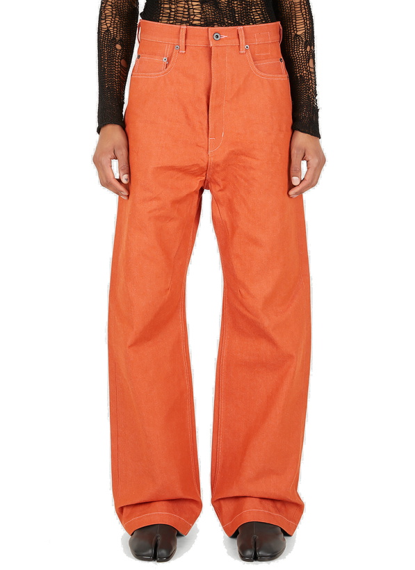 Photo: Wide Leg Worker Pants in Orange