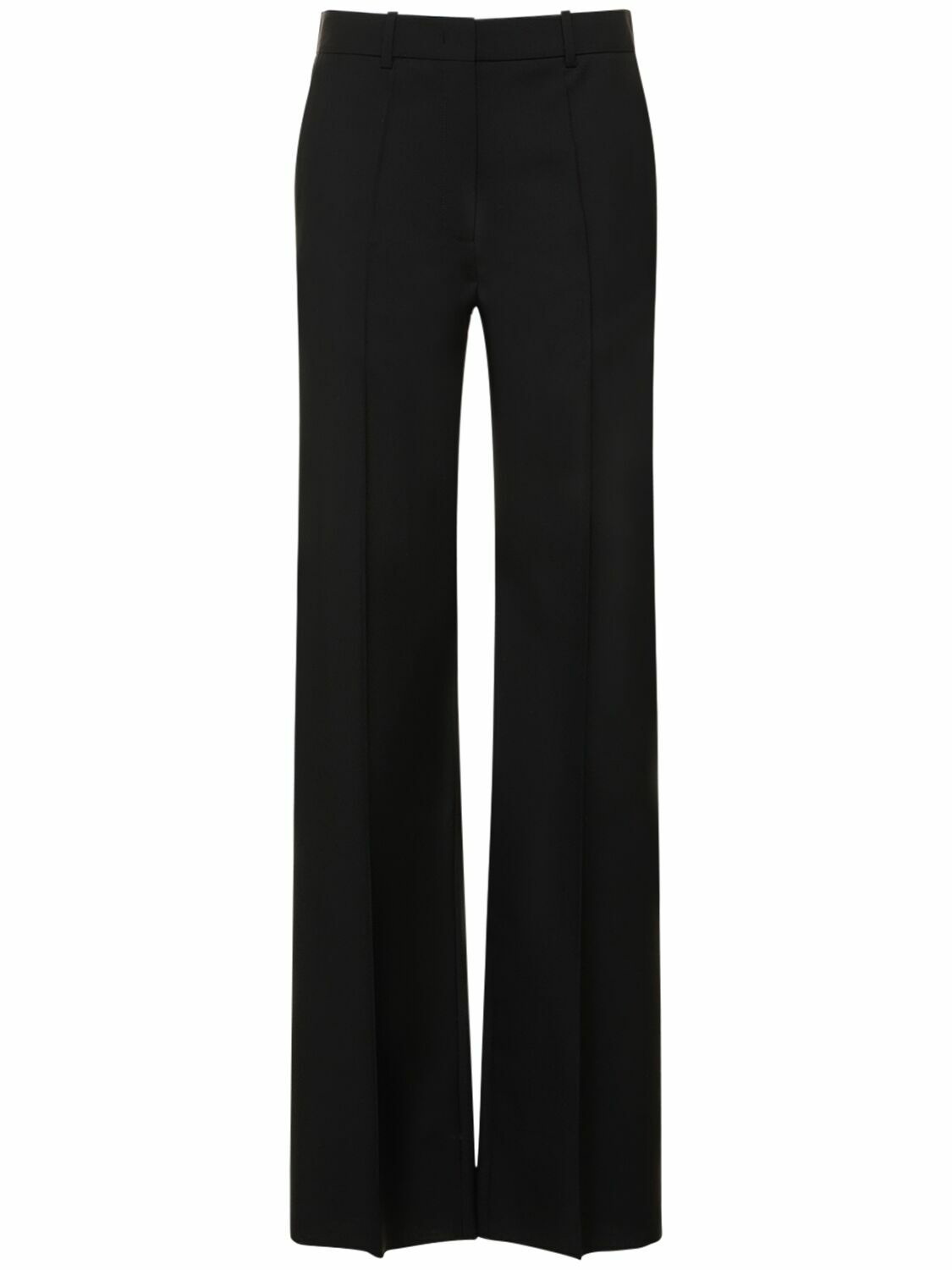 VALENTINO - Wool & Mohair High Waist Wide Pants Valentino