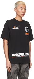 AAPE by A Bathing Ape Black 'AAPE Universe' T-Shirt