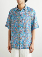 Etro - Printed Cotton Shirt - Blue