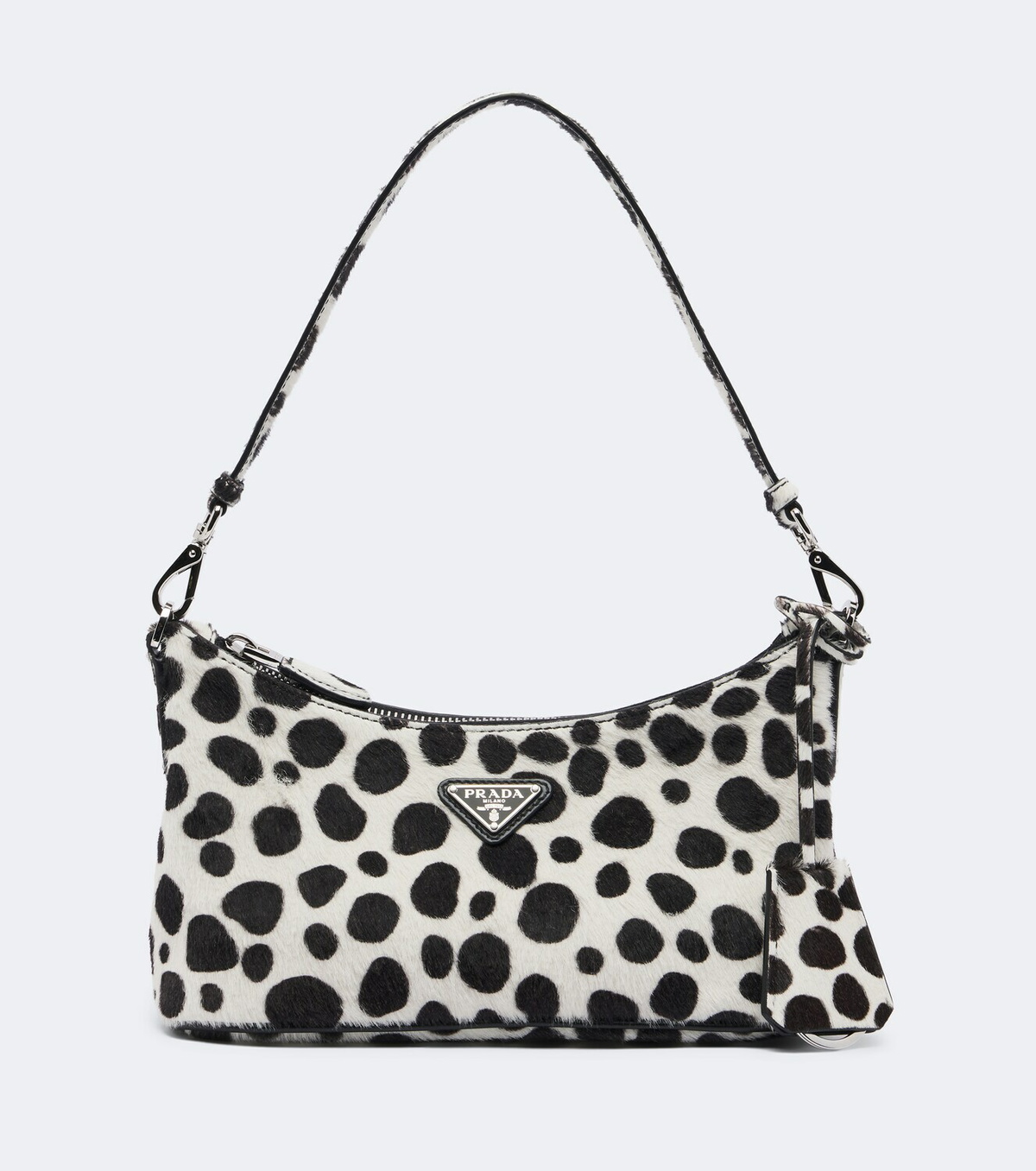 Prada Mini printed calf hair shoulder bag