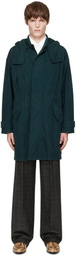 Dries Van Noten Blue Cotton Coat