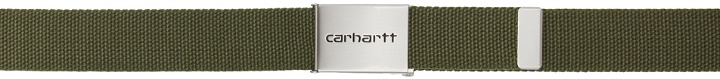 Photo: Carhartt Work In Progress Khaki Chrome Clip Belt