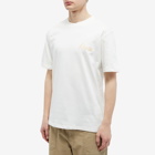 Norse Projects Men's Johannes Chain Stitch Logo T-Shirt in Ecru