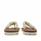 Suicoke Gta Pt05 Flip Flops in Ivory/Brown