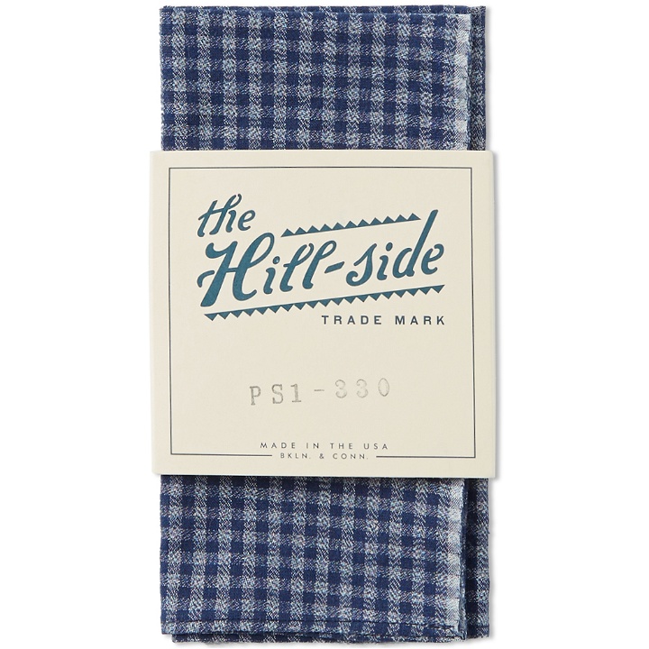 Photo: The Hill-Side Covert Gingham Chambray Pocket Square