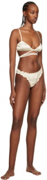 softandwet SSENSE Exclusive Off-White Frilled Thong