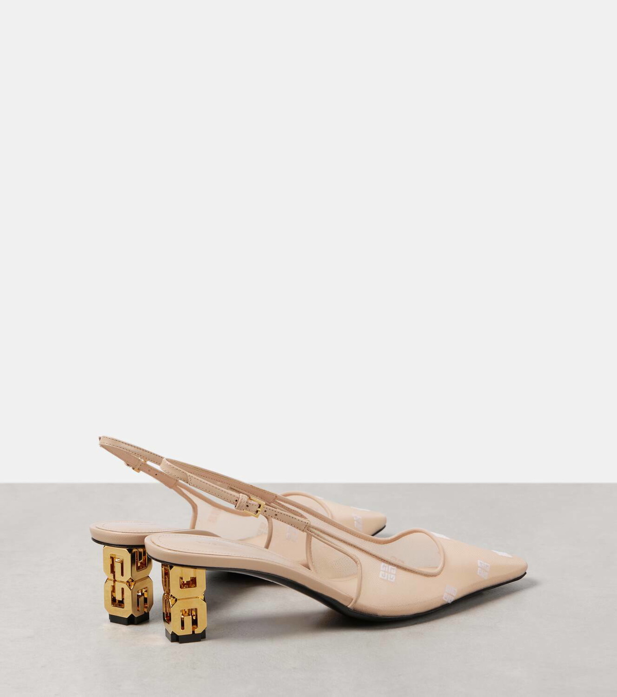 Givenchy G Cube 4G mesh slingback pumps Givenchy