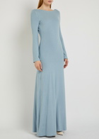 Reformation Florence Knit Maxi Dress Light Blue