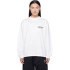 Fear of God ESSENTIALS White Classic Long Sleeve T-shirt