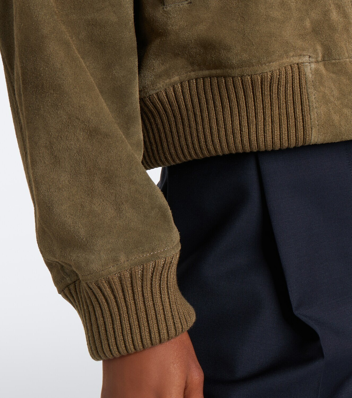 Arma Elysia suede bomber jacket