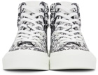 Givenchy White & Black Chito Edition City High-Top Sneakers