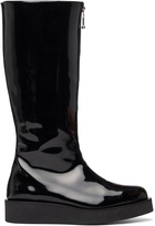 Ernest W. Baker Black High Zip Boots