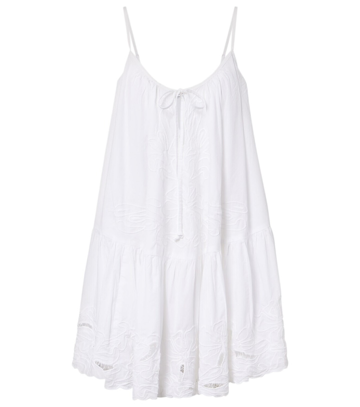 Photo: Juliet Dunn Embroidered cotton poplin minidress