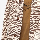 CLOT Zebra Army Jacket in Brown