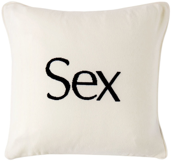 Photo: More Joy White Cashmere 'Sex' Cushion Cover