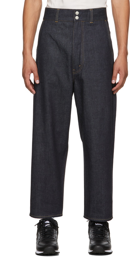 Photo: Junya Watanabe Indigo Levi's Edition Wide-Leg Cropped Jeans