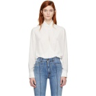 Chloe Off-White Open Front Blouse
