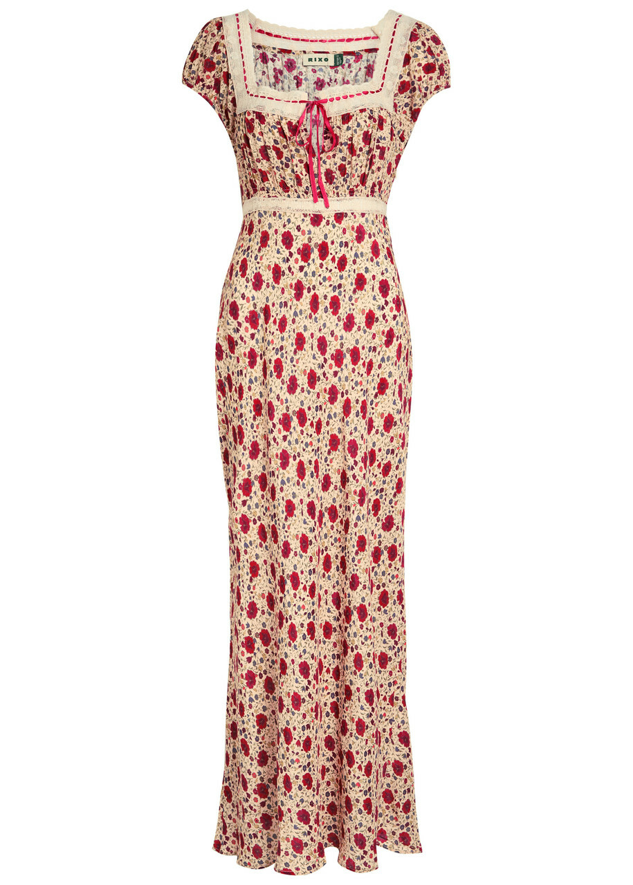 Rixo Bridal Simone embroidered maxi dress Rixo