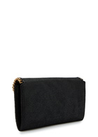 Stella Mccartney Falabella Grained Faux Suede Wallet-on-chain - Black - One Size