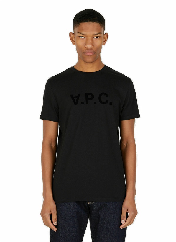 Photo: A.P.C. - VPC Flocked Logo T-Shirt in Black