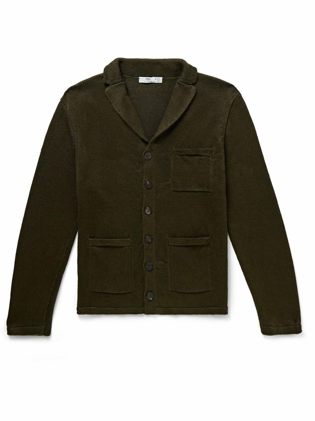 Photo: Inis Meáin - Pub Jacket Linen Cardigan - Green