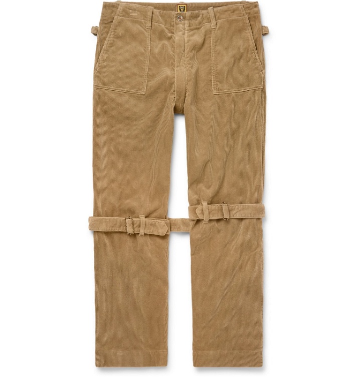 Photo: Human Made - Buckle and Zip-Detailed Cotton-Corduroy Trousers - Neutrals