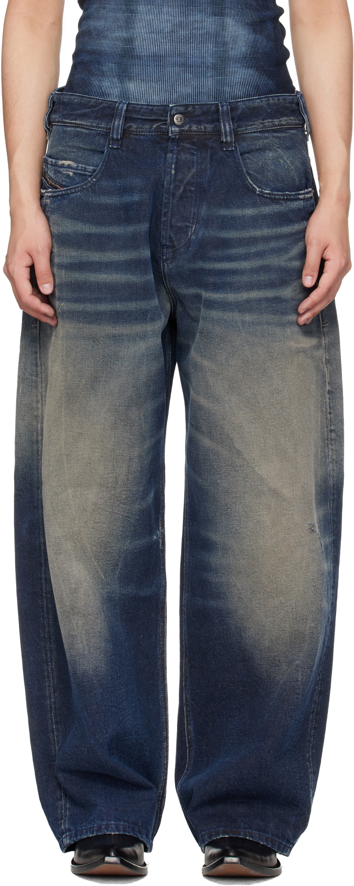 Diesel Black P-Staind Cargo Pants Diesel