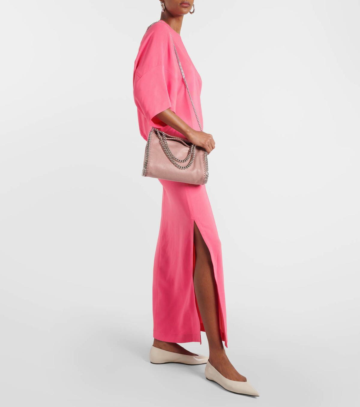 STELLA McCARTNEY FALABELLA TINY トートバッグ ピンク Women Rose Falabella Tiny Tote Bag | Stella McCartney HK