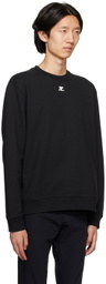 Courrèges Black Crewneck Sweatshirt