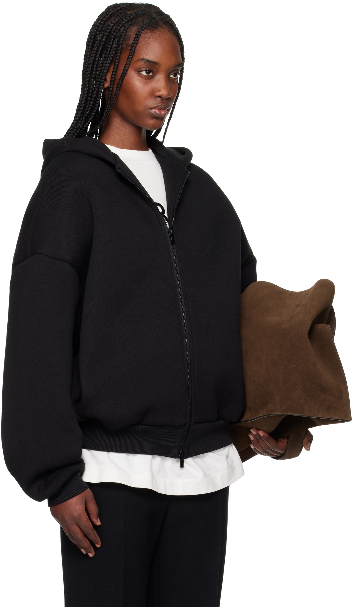 Fear of God Black Eternal Fleece Full Zip Hoodie