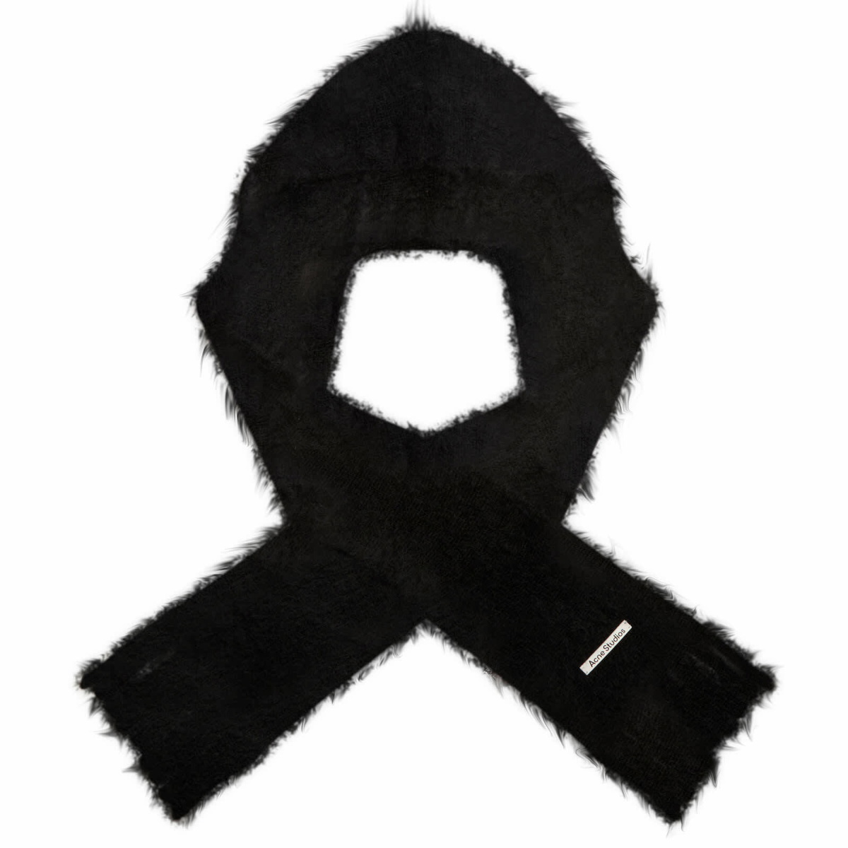 Acne Studios Kooder Hooded Scarf in Black 