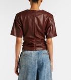 Magda Butrym Cropped leather top