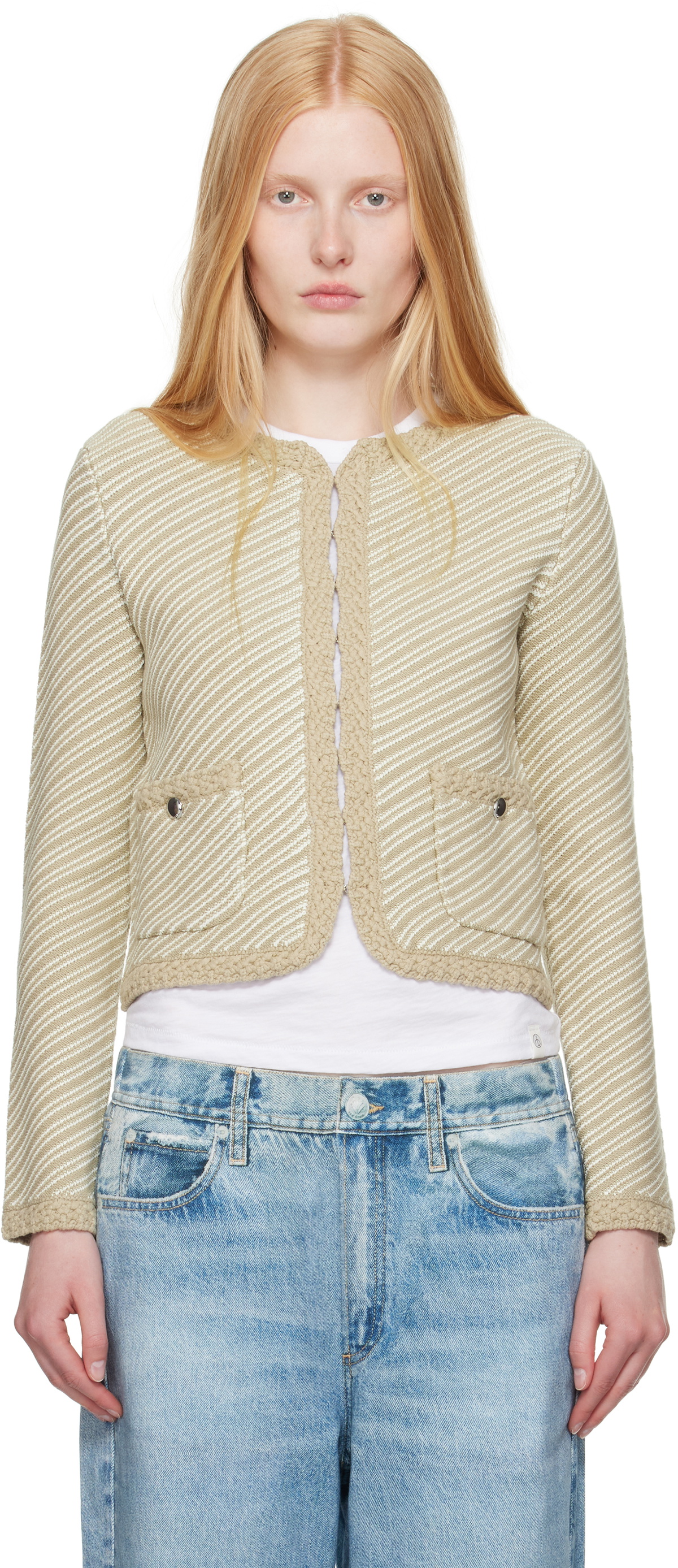 rag & bone Beige Claire Cardigan